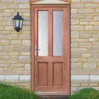 Malton Exterior Hardwood Door, Dowel Joints & Obscure Single Glazing