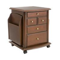 Magazine Storage Table, Mahogany, Wood