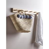 Market Pom Pom Basket - Grey