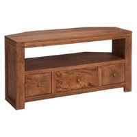 manhattan light mango corner tv unit