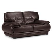 Mars 2 Seater Leather Sofa Brown