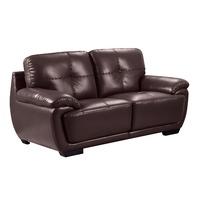 Marino 2 Seater Leather Sofa Brown