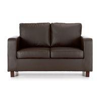 max 2 seater leather sofa brown 2 seater