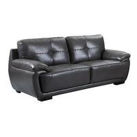 Marino 3 Seater Leather Sofa Grey