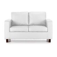 Max 2 Seater Leather Sofa White 2 Seater