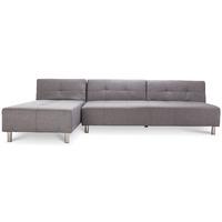 Maison Large Fabric Platform Sofa Bed Pearl Grey