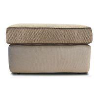 Marquis Fabric Storage Footstool Beige