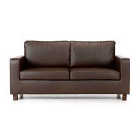 Max 3 Seater Leather Sofa Brown 3 Seater