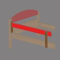 Maximus Antique Mini Safety Rail with Red