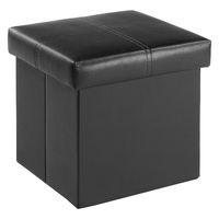 madrid small ottoman black