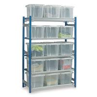 Machine Mart Xtra Barton Toprax Standard Initial Shelving Bay with 15 x 24 ltr Containers