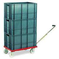 Machine Mart Xtra Barton Storage 88880-01WH/6432 Euro Container Dolly With Handle & 3 x 60ltr Containers