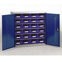 Machine Mart Xtra Barton Topstore Container Cabinet with 24 x TC4 Blue Containers