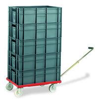 Machine Mart Xtra Barton Storage 88880-01WH/6420 Euro Container Dolly With Handle & 5 x 40ltr Containers