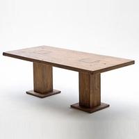 mancinni 260cm wooden pedestal dining table