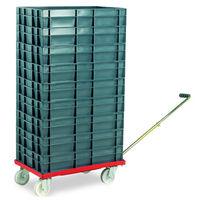 Machine Mart Xtra Barton Storage 88880-01WH/6412 Euro Container Dolly With Handle & 9 x 22ltr Containers