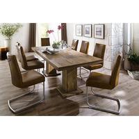 Mancinni 10 Seater Wooden Dining Table With Flair Dining Chairs