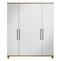 Marlena 4 Door Wardrobe Oak and White