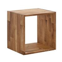 Maxio Solid Oak Single Cube Display Stand