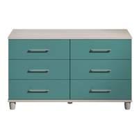 Marlena 6 Drawer Chest Elm and Teal