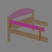 Maximus Antique Mini Safety Rail with Fuschia