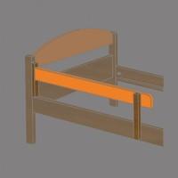 Maximus Antique Mini Safety Rail with Orange