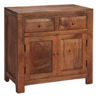 manhattan light mango 2 door 2 drawer sideboard