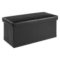 madrid large ottoman black