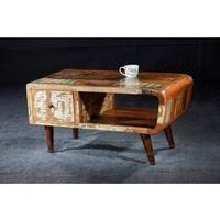 Marley Coffee Table In Reclaimed Wood With Metal Legs