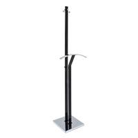Mark Coat And Hat Stand In Black And Chrome