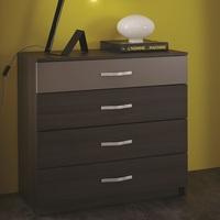 Magnum Wide Chest of Drawers In Vulcano Oak And Basalt