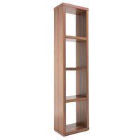 Maine Narrow Bookcase Walnut Effect