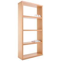 Maine Wide Bookcase Beech Effect