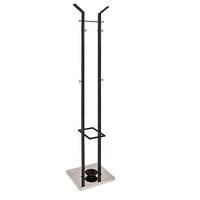 Marcel Coat Stand In Black High Gloss And Chrome