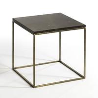 Mahaut Aged Brass/Marble Occasional Table