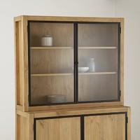 Malu 2-Door Tall Waxed Pine Dresser