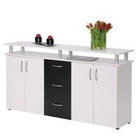 Maximo Sideboard In White And Black With 4 Doors
