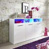 Martin Sideboard In White High Gloss Fronts With LED