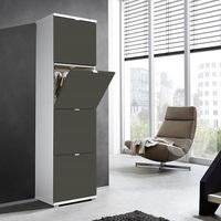 Madison Large Shoe Storage Cabinet With Basalt Grey Fronts