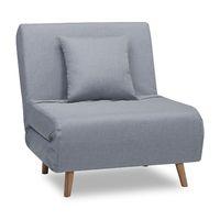 Macy Fabric Chair Bed Light Grey