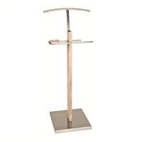 marlon valet stand in light oak with steel base