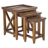 Mahogany Occasional Oxford Nest of Tables