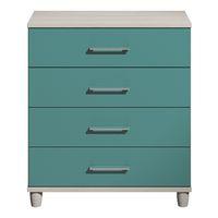 Marlena 4 Drawer Chest Elm and Teal