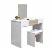 marlow dressing table set white and oak