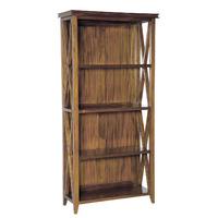 Mahogany Occasional Oxford High Open Bookcase