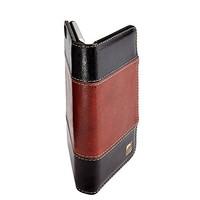 Maroo - Leather Wallet Case for iPhone 6/6s - Black/Brown