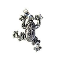 Maine Trading Silver Frog Pendant