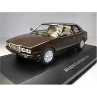 maserati biturbo coupe in brown 143 scale diecast model car