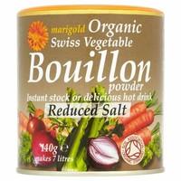Marigold Organic Swiss Vegetable Bouillion Powder Reduced Salt (140g) - Pack of 6