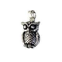 Maine Trading Silver Owl Pendant